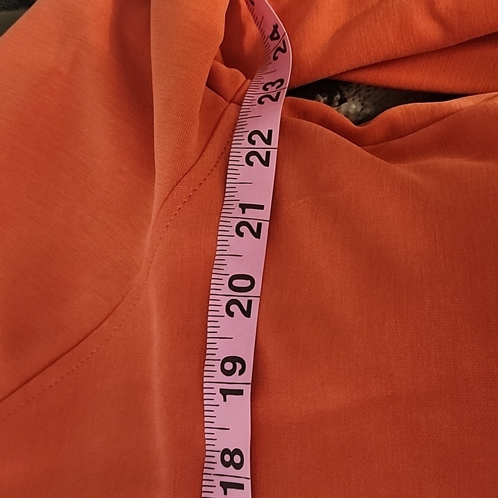 Athleta Orange Lightweight Hoodie Cozy Pullover - Picture 8 of 10